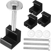 Mikinona 4 Pcs Truck Tool Box Clamps Truck Toolbox Mounting Hook Aluminum Alloy Tie Down Clamps Truck Accessories