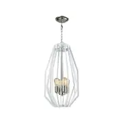 CLA Lighting GAMBA Wide/Narrow Angular Cage Pendant Light - Narrow White