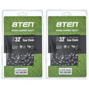 Full Chisel Skip Tooth Chainsaw Chain 32 Inch .050 3/8 105 DL for Echo 2 Pack