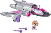 PAW Patrol: The Mighty Movie, Transforming Rescue Jet with Skye Mighty Pups Action Figure, Lights and Sounds, Kids Toys for Boys & Girls 3+
