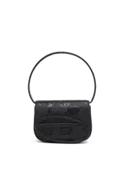[Diesel] Diesel - 1DR-Iconic 1DR bag in glitter-camo Lurex - Shoulder Bags - Woman - Black UNI Black
