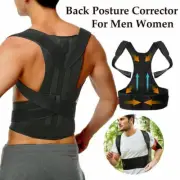 Men Women Back Support Belt Posture Corrector Brace Lower Upper Back Pain Relief