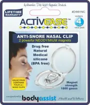 Activease Dick Wicks Anti-Snore Magnetised Nose Clip Nasal Magnetic Therapy
