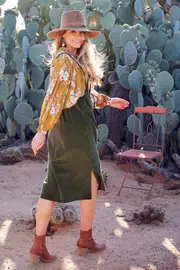 By The Moonlight Batwing Blouse--BOHO-831