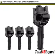 4Pcs Ignition Coil for Toyota Avanza 2003-2011 Cami Duet Sparky 1.3L 90048-52130