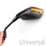 Carbon Look Mirror LED Turn Signal M10 for Kawasaki Z750 1000 Vulcan1700 VN900