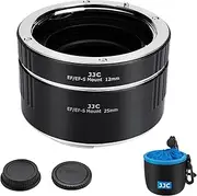 [JJC] Metal Auto Focus AF Macro Extension Tube Ring Set 12mm,25mm, for Canon EF EF-S Mount Lens DSLR Camera EOS 60D 7D 550D 760D 700D 80D 70D 5D Mark IV III 6D 7D Mark II, for Extreme Close-Ups