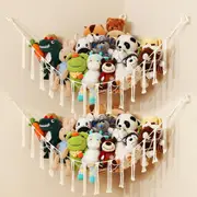2 Pack Boho Toy Hammock for Stuffed Animals and Nursery Organization