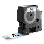 Dymo D1 Standard Label 24mm x 7m - Black on Clear