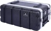 Stackable 4U Rack Case, Shallow 14.25” Depth, Polyethylene Hard-shell Constructi