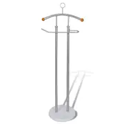 Valet Stand Coat Shirt Organiser Metal Frame vidaXL