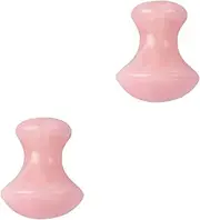 Ipetboom 2 Pcs Artisan Crafted Massage Stone Massager Handheld for Neck Back Shoulder Leg Chi