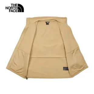 【The North Face 官方旗艦】北面男款卡其色防風防潑水輕量風衣｜83S6N51