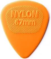 JIM DUNLOP Nylon MIDI Standard .67mm Orange Guitar Pick - 72 Pack