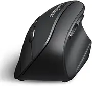 Perixx PERIMICE-804 Bluetooth Vertical Mouse, Bluetooth Connection for Windows and Android System, Works without USB Receiver, Black