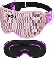 Mixiba Sleeping Mask for Women, 3D Contoured Sleep Mask with Bluetooth Headphones, Eye Masks for Sleep with Ultra-Thin Stereo Speakers