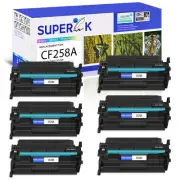 6PK CF258A 58A Toner for HP LaserJet Pro M404n M404dn M404dw M428fdn With Chip
