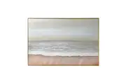 Sable Textured Coastal Canvas Wall Art Frame - 100 x 150cm