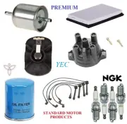 Tune Up Kit Filters Cap Spark Plugs Wire for Nissan 240SX L4; 2.4L 1991-1994