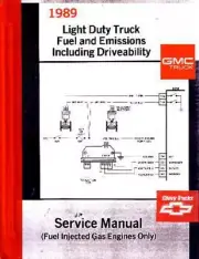 1989 Chevrolet GMC Truck Engine Emissions Diagnostic Procedure Electrical Book