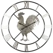 Country Rooster Wall Clock 60cm