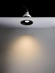 Beacon Lighting Blaze GU10 Recessed Gimble with Snoot 88mm Cut Out Downlight in Black