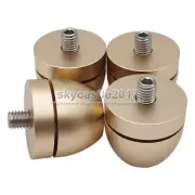 4x Speaker Spike Pad Isolation Stand Foot Feet Adjustable Shockproof Nail Golden
