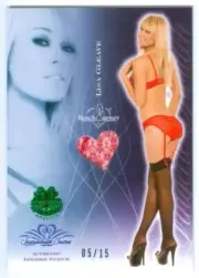 LISA GLEAVE "LINGERIE SWATCH CARD /15" BENCHWARMER EMERALD ARCHIVE 2023