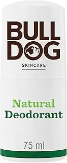 Bulldog Skincare Original Roll On Natural Deodorant, White, Patchouli, 75 ml