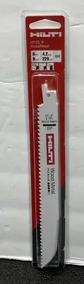 HILTI 9 in. 6 TPI Ultimate Wood Metal Reciprocating Saw Blade (5-Pack) NEW #5#