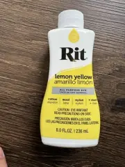 Rit Lemon Yellow Fabric Wool Cotton Dye