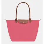 LONGCHAMP~ LE PLIAGE 原創系列 肩揹袋 L 石榴紅 - 再生帆布