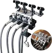 OPHIR Airbrush Holder Station with 4 Splitters Airbrush Manifold That Can Hold Up to 4 Airbrushes (with 5pcs of air Hose)