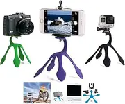 Lil' Gripper Pod smartphone Mount Portable and Flexible Smartphone Stand And Tripod Wrap, Hang nad Cling Anywhere Compatible with all Cellphones - Random Colour Selected