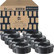 Tommee Tippee Twist and Click Advanced Nappy Bin Original Refill Cassettes, Exclusive Pack of 8, for Easy refill and Great value (pack may vary)