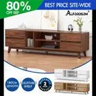 ALFORDSON Entertainment Unit 180cm TV Cabinet Stand Drawers Shelf Walnut