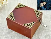 {HOWLS MOVING CASTLE } Vintage Classic Wood Hand Crank Music Box
