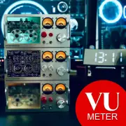 Vintage Audio Analyzer MIC Pick-up VU Meter Sound Level Display Desk Giftq4