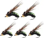 Fly Fishing Bait, Fly Fishing Bait Assortment, Fly Fishing Fly Assortment Set - 5 Improved Fishing Results, Trout, Salmon, Fly Hooks, Soft Bait, Fish Attractant Add