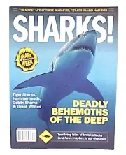 SHARKS! DEADLY BEHEMOTHS OF THE DEEP MAGAZINE ISSUE GREAT WHITES TIGER SHARKS