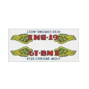 GT - 4130 clear - SMALL frame decal - Old school bmx