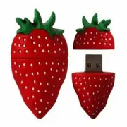 LUD 8GB Novelty Cartoon Cute Strawberry USB Flash Drive Data Memory Stick