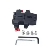 Universal 1/4"&3/8" Baseplate With Dual 15mm Rod Rail Clamp For Camera Cage a