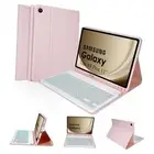 7 Colors Backlit Keyboard Case for Samsung Galaxy Tab A9 Plus/A9+ Pink+Backlit