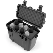 Wateproof Microphone Hard Case for 8 Sennheiser Microphones, Shure Mic and More