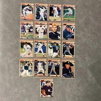 Mint 1996 Bowman New York Yankees Team Set (17) Jeter O’Neill Williams Martinez