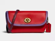Coach Turnlock Flare belt bag convertible Leather Crossbody Clutch ~NWT~ 316