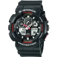 在飛比找蝦皮商城優惠-CASIO卡西歐G-SHOCK 外觀更顯剛強三錶盤設計錶-黑