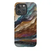 For iPhone 15 Pro Max Tough Case Compatible with MagSafe Magic Mountain River