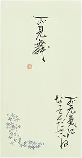 Iyo Yuna Center V111-22 Celebration Bag, Made in Japan, Handwritten Gold Seal, Heart Temperature, for Get-Well Visits, Green